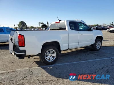 Trzecie zdjęcie samochodu z tyłu: 2022 CHEVROLET COLORADO LT VIN:1GCHSCEA5N1233339 - miniatura