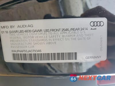 Zdjęcie 12 z 13 samochodu: 2018 AUDI S5 PREMIUM PLUS VIN:WAUP4AF55JA079346 - miniatura