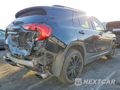 Trzecie zdjęcie samochodu z tyłu: 2019 GMC TERRAIN SLT VIN:3GKALPEX6KL229402 - miniatura