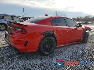 Trzecie zdjęcie samochodu z tyłu: 2021 DODGE CHARGER SCAT PACK VIN:2C3CDXGJ3MH558844 - miniatura