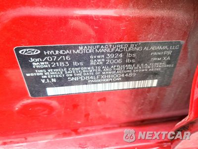 Zdjęcie 12 z 13 samochodu: 2017 HYUNDAI ELANTRA SE VIN:5NPD84LFXHH004489 - miniatura