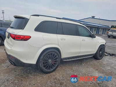 Trzecie zdjęcie samochodu z tyłu: 2021 MERCEDES-BENZ GLS 63 AMG 4MATIC VIN:4JGFF8KE1MA360390 - miniatura
