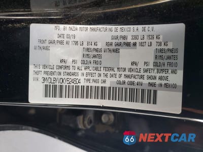 Zdjęcie 12 z 12 samochodu: 2019 TOYOTA YARIS L VIN:3MYDLBYV0KY524604 - miniatura