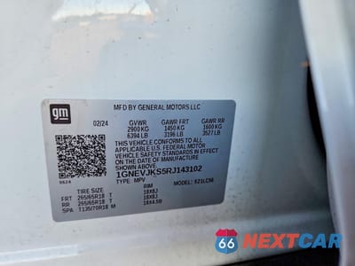 Zdjęcie 13 z 14 samochodu: 2024 CHEVROLET TRAVERSE LT Z71 VIN:1GNEVJKS5RJ143102 - miniatura