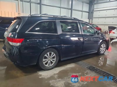 Trzecie zdjęcie samochodu z tyłu: 2014 HONDA ODYSSEY EXL VIN:5FNRL5H61EB098212 - miniatura