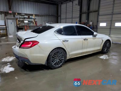 Trzecie zdjęcie samochodu z tyłu: 2019 GENESIS G70 ADVANCED VIN:KMTG64LA3KU036335 - miniatura