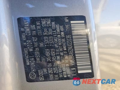 Zdjęcie 13 z 13 samochodu: 2022 HYUNDAI NEXO LIMITED VIN:KM8J84A62NU023136 - miniatura