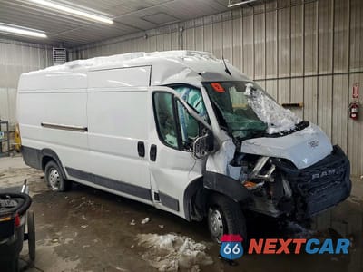 Czwarte zdjęcie samochodu z boku: 2023 RAM PROMASTER 3500 DELIVERY VAN VIN:3C6MRVJG4PE501143 - miniatura