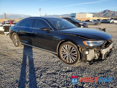 Czwarte zdjęcie samochodu z boku: 2019 AUDI A8 L VIN:WAU8DAF86KN017382 - miniatura