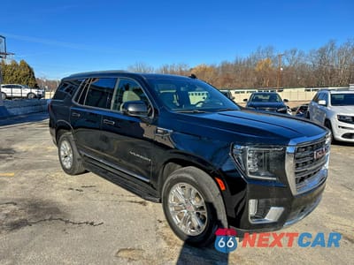 Czwarte zdjęcie samochodu z boku: 2021 GMC YUKON SLT VIN:1GKS2BKD6MR171646 - miniatura