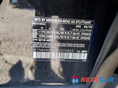 Zdjęcie 14 z 15 samochodu: 2024 MERCEDES-BENZ GLB 250 VIN:W1N4M4GB9RW376803 - miniatura