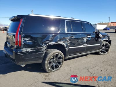 Trzecie zdjęcie samochodu z tyłu: 2016 CADILLAC ESCALADE ESV PLATINUM VIN:1GYS3KKJ9GR412256 - miniatura
