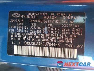 Zdjęcie 13 z 13 samochodu: 2018 HYUNDAI TUCSON SEL VIN:KM8J3CA45JU784468 - miniatura