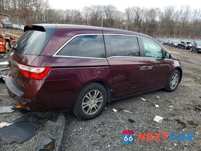 Trzecie zdjęcie samochodu z tyłu: 2013 HONDA ODYSSEY EXL VIN:5FNRL5H69DB064954 - miniatura