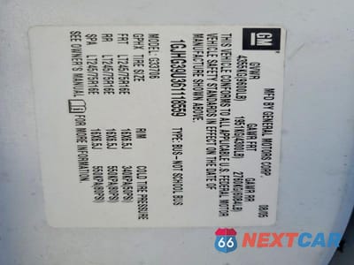 Zdjęcie 13 z 13 samochodu: 2006 GMC SAVANA G3500 VIN:1GJHG39U361118559 - miniatura