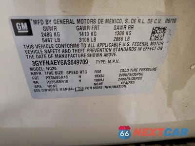 Zdjęcie 13 z 13 samochodu: 2010 CADILLAC SRX LUXURY COLLECTION VIN:3GYFNAEY6AS649709 - miniatura