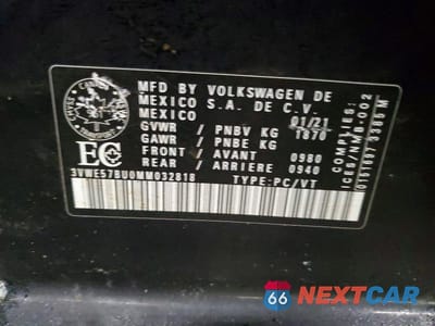 Zdjęcie 12 z 12 samochodu: 2021 VOLKSWAGEN JETTA SEL VIN:3VWE57BU0MM032818 - miniatura