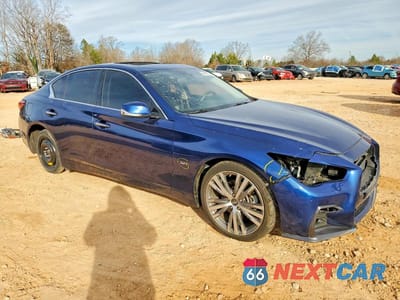 Czwarte zdjęcie samochodu z boku: 2018 INFINITI Q50 LUXE VIN:JN1EV7AR2JM445964 - miniatura