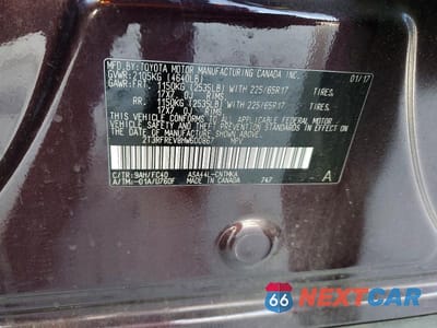 Zdjęcie 13 z 13 samochodu: 2017 TOYOTA RAV4 XLE VIN:2T3RFREV8HW600867 - miniatura