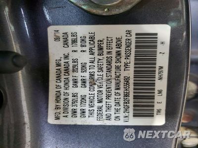 Zdjęcie 12 z 12 samochodu: 2014 HONDA CIVIC EX VIN:2HGFB2F86EH556492 - miniatura