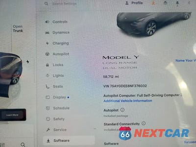 Zdjęcie 9 z 11 samochodu: 2022 TESLA MODEL Y VIN:7SAYGDEE8NF376032 - miniatura