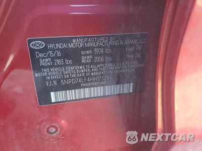 Zdjęcie 12 z 12 samochodu: 2017 HYUNDAI ELANTRA SE VIN:5NPD74LF4HH173295 - miniatura