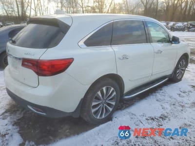 Trzecie zdjęcie samochodu z tyłu: 2014 ACURA MDX TECHNOLOGY VIN:5FRYD3H40EB020711 - miniatura