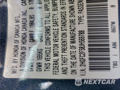Zdjęcie 14 z 14 samochodu: 2018 HONDA CIVIC LX VIN:2HGFC2F58JH569788 - miniatura