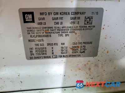 Zdjęcie 13 z 14 samochodu: 2016 BUICK ENCORE CONVENIENCE VIN:KL4CJFSB6GB568516 - miniatura