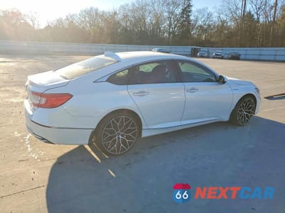 Trzecie zdjęcie samochodu z tyłu: 2021 HONDA ACCORD TOURING HYBRID VIN:1HGCV3F99MA007813 - miniatura