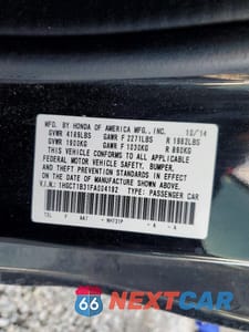 Zdjęcie 13 z 13 samochodu: 2015 HONDA ACCORD LX-S VIN:1HGCT1B31FA004192 - miniatura