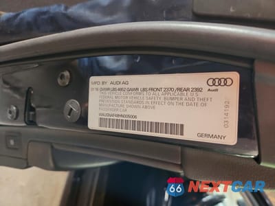Zdjęcie 12 z 12 samochodu: 2017 AUDI A4 PREMIUM VIN:WAUGNAF48HN005006 - miniatura