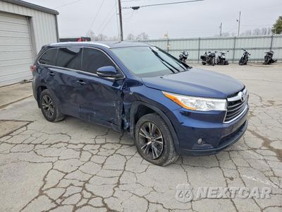 Czwarte zdjęcie samochodu z boku: 2016 TOYOTA HIGHLANDER XLE VIN:5TDJKRFH4GS292940 - miniatura