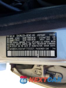 Zdjęcie 12 z 13 samochodu: 1998 MERCEDES-BENZ C 43 VIN:WDBHA33GXWF705001 - miniatura