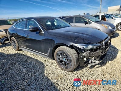 Czwarte zdjęcie samochodu z boku: 2024 BMW I4 EDRIVE 35 VIN:WBY43AW0XRFS56712 - miniatura