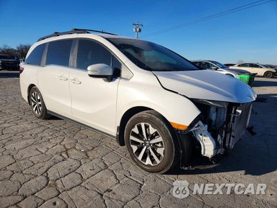 Czwarte zdjęcie samochodu z boku: 2025 HONDA ODYSSEY EXL VIN:5FNRL6H6XSB001638 - miniatura