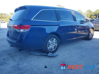 Trzecie zdjęcie samochodu z tyłu: 2017 HONDA ODYSSEY LX VIN:5FNRL5H25HB017505 - miniatura