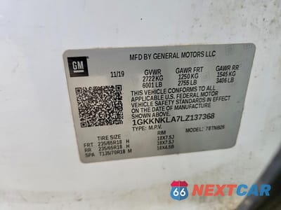 Zdjęcie 14 z 14 samochodu: 2020 GMC ACADIA SLE VIN:1GKKNKLA7LZ137368 - miniatura