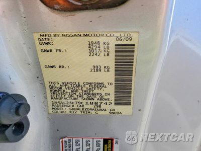Zdjęcie 13 z 14 samochodu: 2009 NISSAN ALTIMA 2.5S VIN:1N4AL24E79C188742 - miniatura