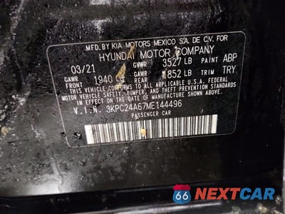Zdjęcie 13 z 13 samochodu: 2021 HYUNDAI ACCENT SE VIN:3KPC24A67ME144496 - miniatura