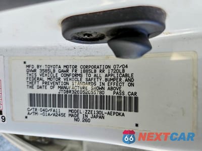 Zdjęcie 12 z 12 samochodu: 2005 TOYOTA COROLLA CE VIN:JTDBR32E052055780 - miniatura