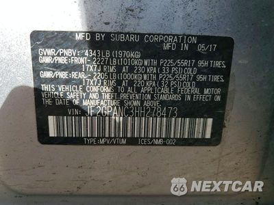 Zdjęcie 14 z 14 samochodu: 2017 SUBARU CROSSTREK LIMITED VIN:JF2GPANC3HH278473 - miniatura
