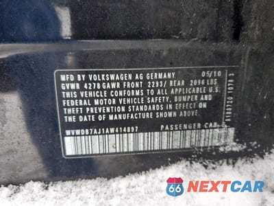 Zdjęcie 12 z 13 samochodu: 2010 VOLKSWAGEN GOLF VIN:WVWDB7AJ1AW414897 - miniatura