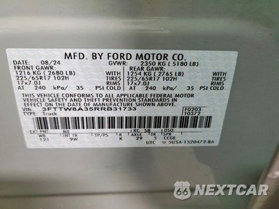 Zdjęcie 13 z 13 samochodu: 2024 FORD MAVERICK XL VIN:3FTTW8A35RRB31733 - miniatura