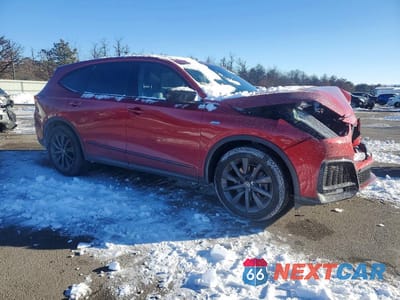 Czwarte zdjęcie samochodu z boku: 2025 ACURA MDX A-SPEC VIN:5J8YE1H09SL004338 - miniatura