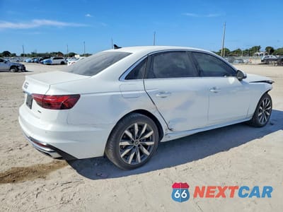 Trzecie zdjęcie samochodu z tyłu: 2022 AUDI A4 PREMIUM PLUS 40 VIN:WAUBBAF48NA024791 - miniatura