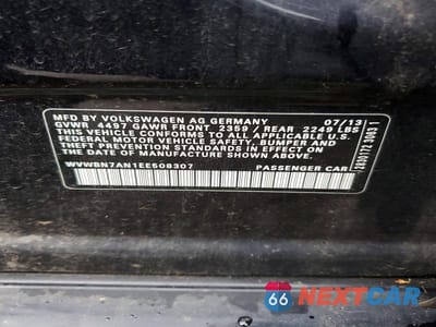 Zdjęcie 12 z 12 samochodu: 2014 VOLKSWAGEN CC SPORT VIN:WVWBN7AN1EE508307 - miniatura