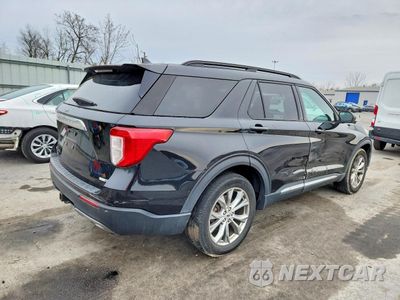 Trzecie zdjęcie samochodu z tyłu: 2020 FORD EXPLORER XLT VIN:1FMSK8DH6LGA47056 - miniatura
