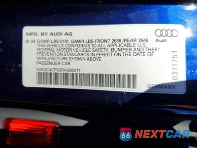 Zdjęcie 12 z 12 samochodu: 2024 AUDI S5 PREMIUM PLUS VIN:WAUC4CF53RA056217 - miniatura