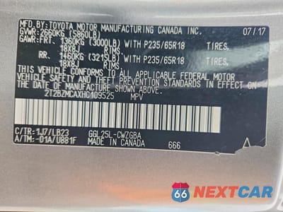 Zdjęcie 14 z 14 samochodu: 2017 LEXUS RX VIN:2T2BZMCAXHC109525 - miniatura